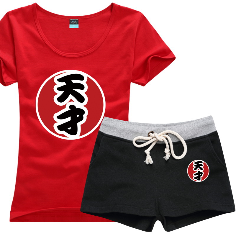 跑男夏装班服情侣套装奔跑吧兄弟陈赫同款天才