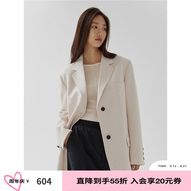 Randompiece spring Beautiful Nowool fine spinning Seeger Spinning Craft Classic Turnover Suit Woman-Taobao