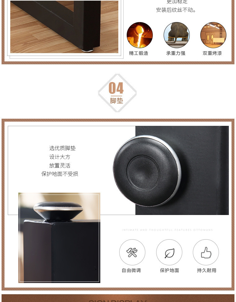 Bàn ăn bốn người Mỹ hoàn chỉnh bàn ăn gỗ và ghế kết hợp đồ nội thất thức ăn nhanh cafe bar nhà hàng ghế - Đồ gỗ ngoài trời ghế gấp gọn du lịch