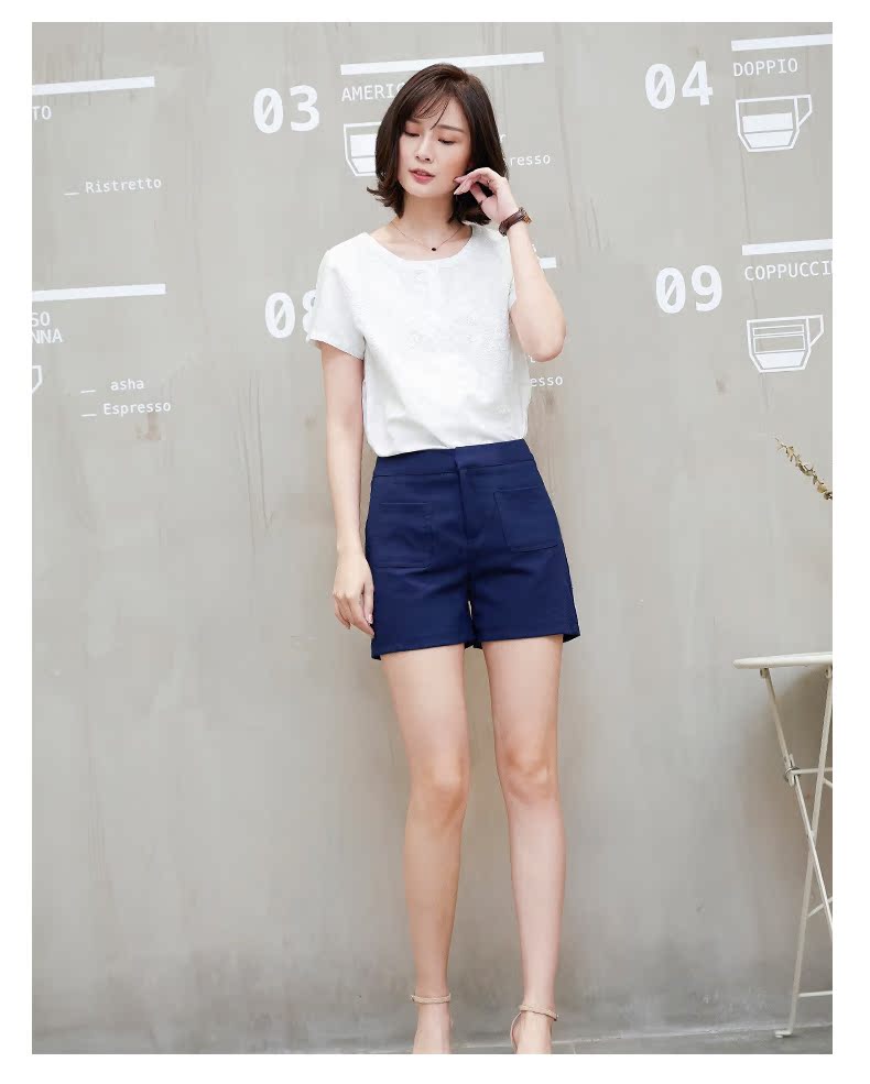 Áo thun cotton ngắn tay mido Li nữ mùa hè 2019 nữ mới áo thun mỏng mỏng áo thun thêu - Áo phông áo phông nữ chất đẹp