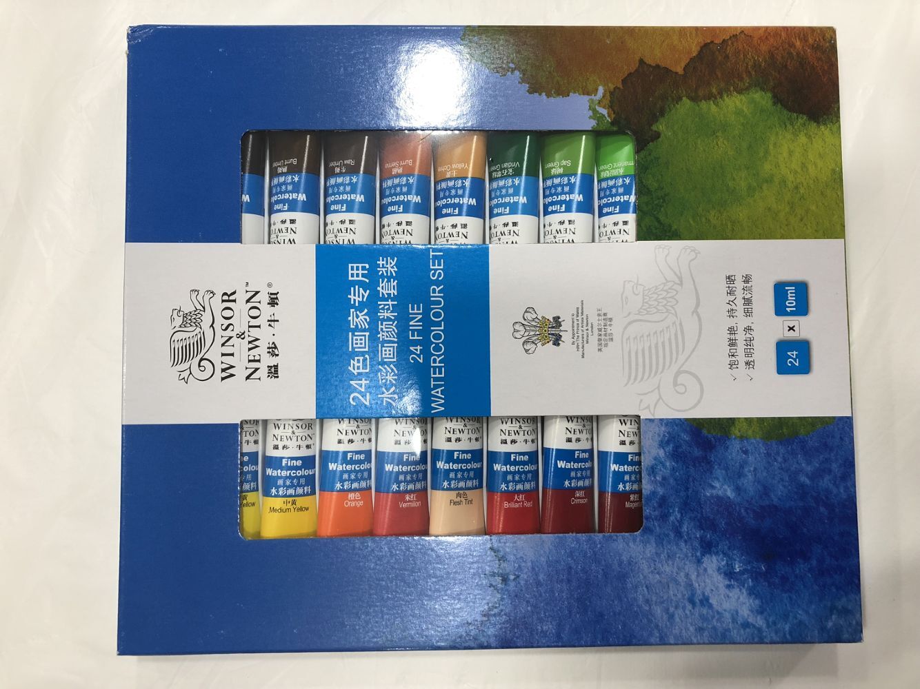 Windsor Newton Watercolor Paint Paint 24 Color 10ML12 Color 18 Color Watercolor Paint Transparent Watercolor Suit