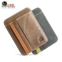 Little Round Wake Lion Head Wallet Wallet Short Wallet Mens Wallet Drivers License Bag Card Click