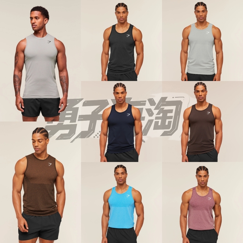 Authentic In-Stock Gymshark Vital Classic Sleeveless Fitness Vest Summer Slim Breathable Sports Vest Authentic In-Stock Gymshark Vital Classic Sleeveless Fitness Vest Summer Slim Breathable Sports Vest