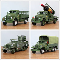 Iron CAR military vehicle model nostalgic retro home decoration clothing store bar window display props