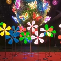 Night View Street Brightening Decorative Pendulum LED Luminous Windmill Light Outdoor Waterproof Patio Lawn Scene Arrangement