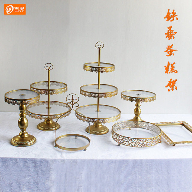 Spring Iron Art Wedding wedding props sweet taster Pendulum Pieces Eurostyle Cake Racks Wedding snack hem Shop Window Props