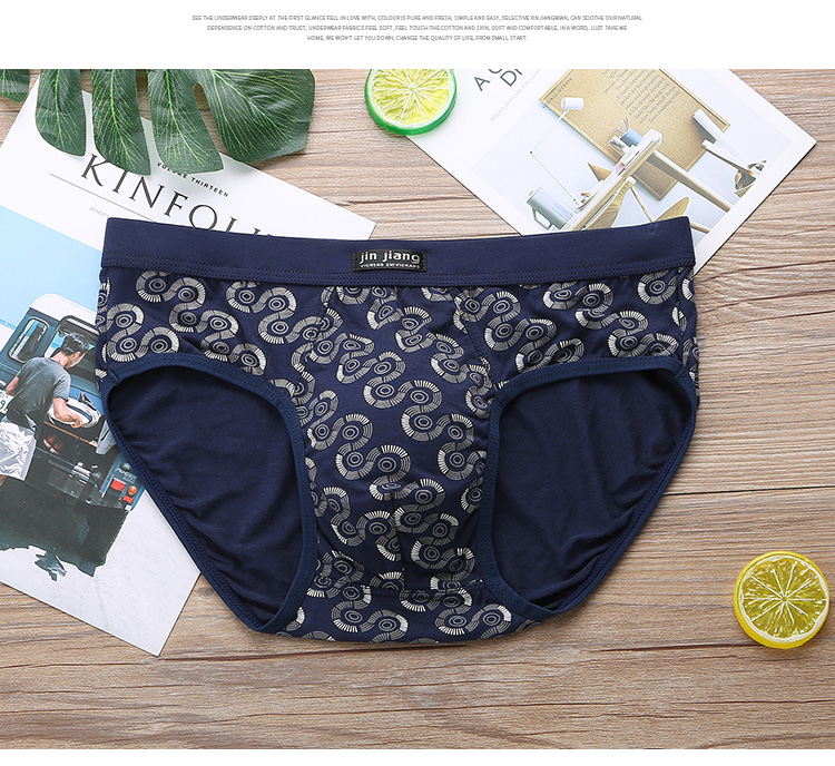 4 hộp vàng sẽ là phong cách dân tộc tam giác nam đồ lót modal cotton thắt lưng thoáng khí đồ lót nam tam giác quan lot nam thun lanh