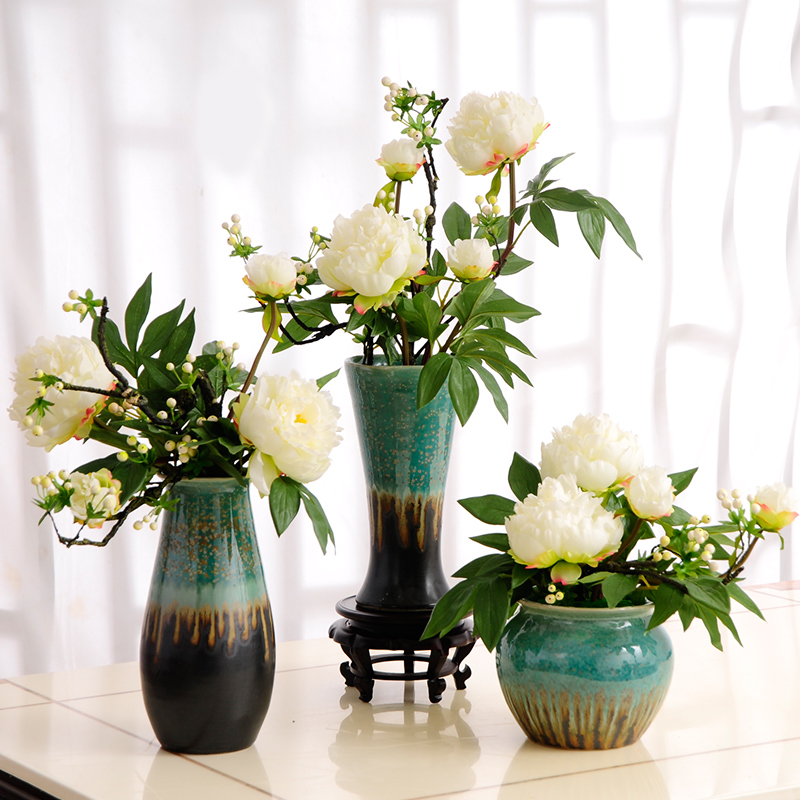 Chinese vase emulated fake floral art living room adornment swing piece putting floral table flower table furnishing little fresh