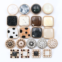 Large coat wind clothes metal buckle Round Button Cashmere Clothing Decoration Accessories Vind Square Resin 100 Buckle