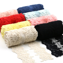 Black Cotton Thread Mesh Yarn Embroidery Lace Lace Accessories Skirt Sand Edge Fabric Clothing Diy Material Wedding Dress Decoration