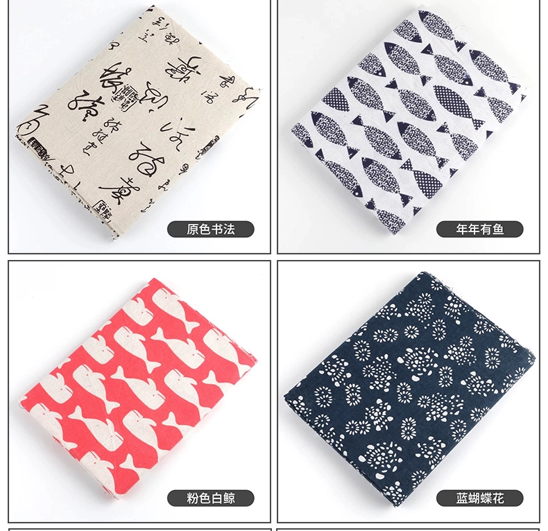Nhật Bản nóng vải cotton lanh và rèm gió sofa vải lanh thô khăn trải bàn thủ công vải tự làm vải - Vải vải tự làm