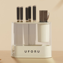 Kitchen Transparent Knife Rest Multifunction Drain Chopsticks Spoon Cutter Containing Box Large Capacity Home Storage Rack Chopstick Cage