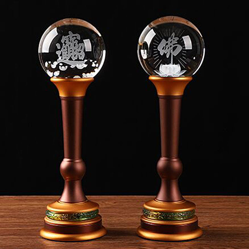 Taiwan crystal lotus lamp Buddha for light long Ming light LED for the Buddha lamp Buddha front for the lantern tribute lamp trick