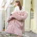 Áo ba lỗ 2018 mùa đông mới hai bộ lông để khắc phục bím tóc cổ áo lông thỏ Faux Fur