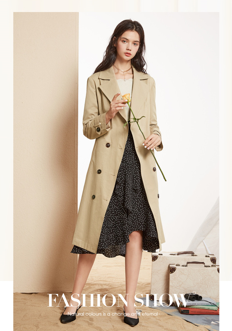 Trench pour femme en Coton - Ref 3225685 Image 7