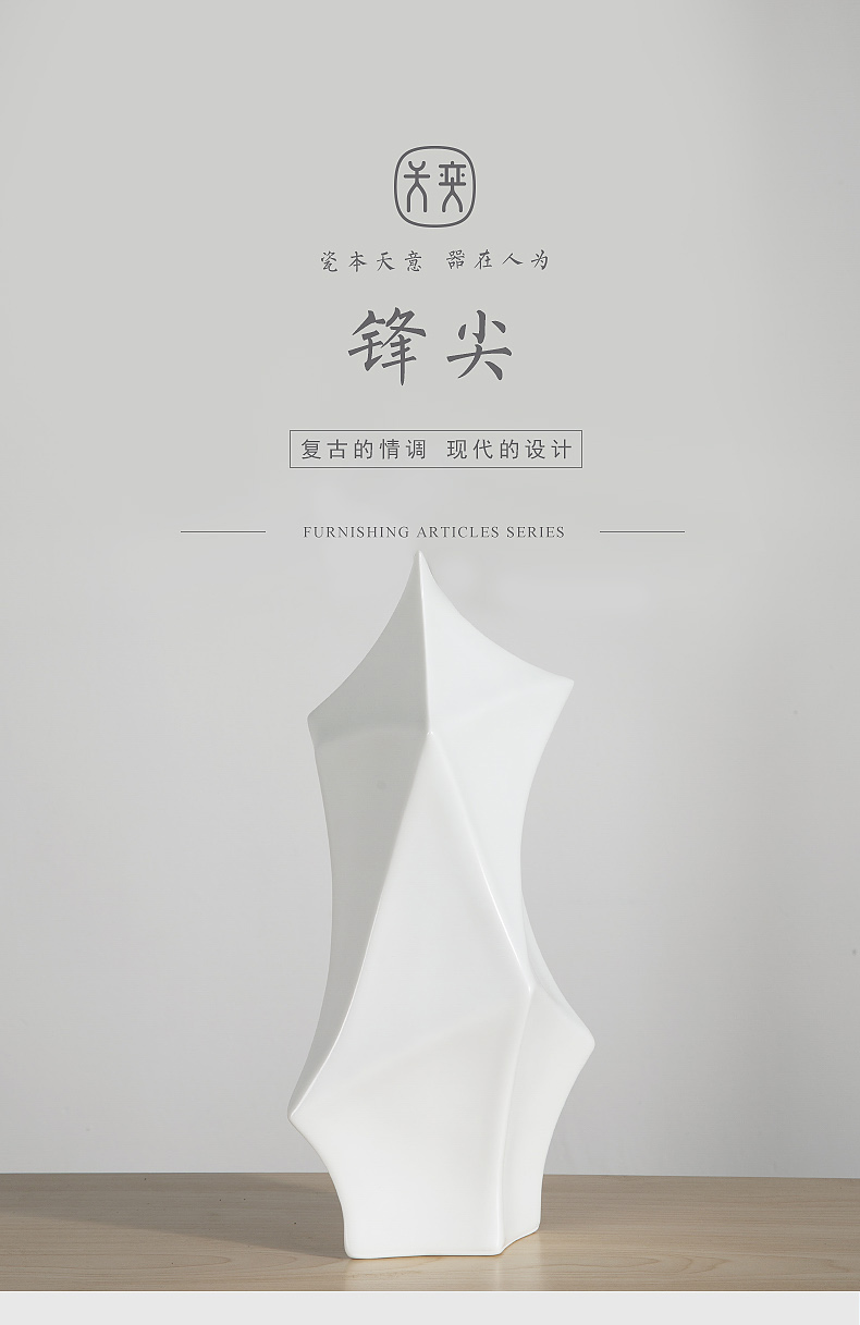The front tip day yi ceramic vases, furnishing articles decorations sitting room desktop flower arranging container art creative move