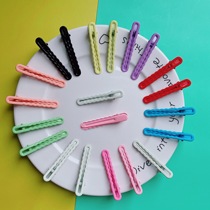 Ins style candy color hairpin one-word hairpin geometric side clip bangs clip duckbill clip frosted headwear hair accessories