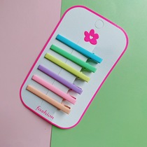 Korean version ins frosted color thin square duckbill clip simple temperament girls back head clip bangs clip hair accessory