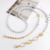 New Dreamy Beads Skew Cross Diy Ornaments Accessories Glossy light Alien braces Chain mobile phone shell hangers Pendant Women