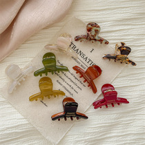 Korean gold label small acetic acid clip for broken hair side clip for forehead sweet girl cute one-word hair clip hair clip