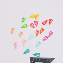 Super mini 2 3cm sweet color love glue clip pet decoration childrens candy color hair clip