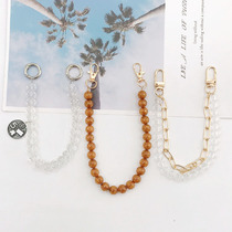 Ornament New String Beads Crystal Beads Hand Chain Mobile Phone Shell Ornament Hanging Pendant Anti-Fall Cell Phone Chain Woman
