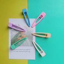 6 5cm large hollow water drop clip macaron color seamless hair clip popular dopamine hair clip