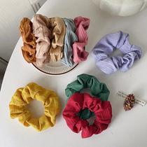 Sweet and cute large intestine hair tie hair tie solid color hair accessories small fresh and fashionable headband fabric hair tie