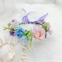 Forest style garland headwear seaside vacation travel photo props wedding photography headband performance shooting