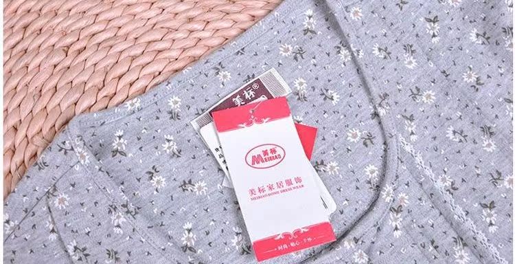 Bộ đồ ngủ dài tay cotton tiêu chuẩn của Mỹ mùa thu đông của phụ nữ thoải mái, dịch vụ mặc nhà giản dị có thể mặc bên ngoài dịch vụ gia đình hai mảnh bộ thu đông nam nữ