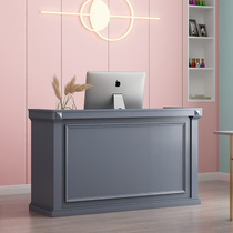 Clothing Store Collection Silver Desk Shop Small Counter Womens Clothing Shop Bar Desk Brief Modern Beauty Institute Front Desk Reception Desk Desk