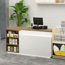 Extremely Brief Wind Beauty Salon Bar Counter Cashiers Supermarket Convenience Store Front Desk Reception Taiwan Business With Display Cabinet Cashier Counter