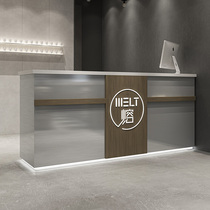 Modern Light Luxury Clothing Store Cashiers Milk Tea Shop Stainless Steel Bar Terrace Beauty Salon Receptionist Reception Counter