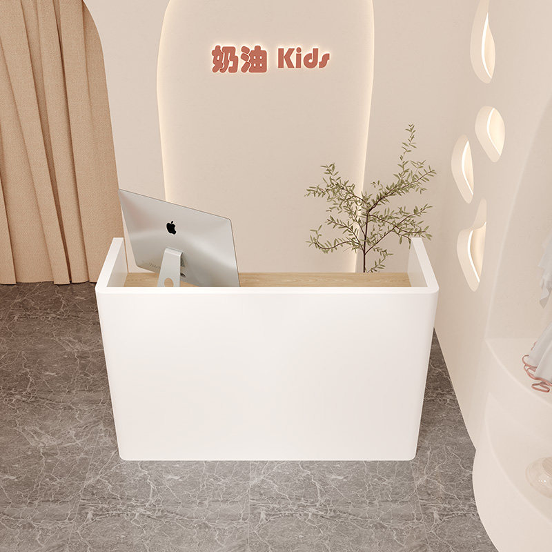 Minimalist Modern Cashier's Counter Clothing Shop Front Desk Beauty Salon Shops Bar Counter Milk Tea Shop Reception Counter Front Desk Desk