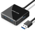 Màu xanh lá cây USB3.0 splitter với một máy tính tốc độ cao chậm Bốn bên ngoài usb bộ chuyển đổi nhiều SAS nở tap bộ chuyển đổi usb hub cổng mở rộng trung tâm máy tính xách tay với sức mạnh - USB Aaccessories quạt mini USB Aaccessories