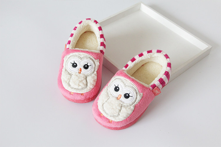 Pantoufles enfants en suède pour hiver - semelle plastique - Ref 1008465 Image 18