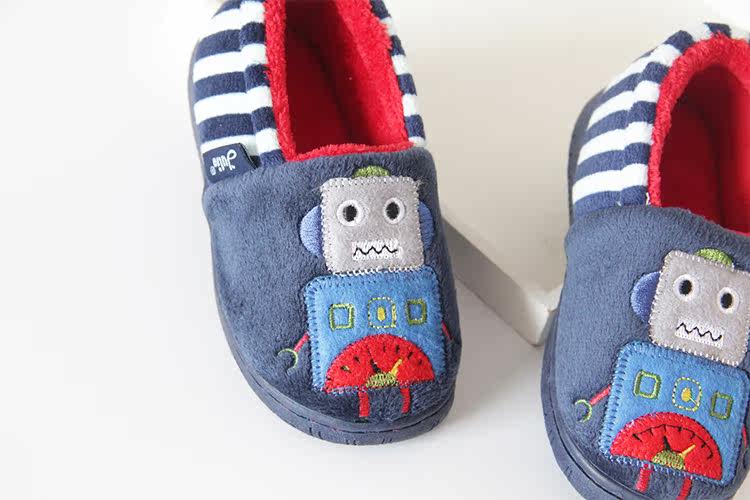 Pantoufles enfants en suède pour hiver - semelle plastique - Ref 1008465 Image 25