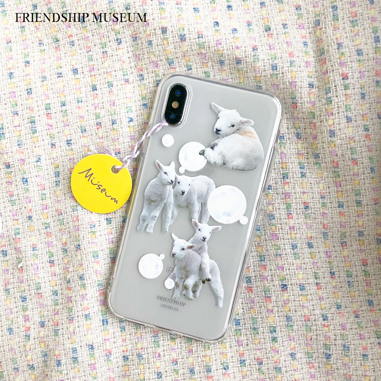 Friendship Museum Lamb baa baa cute suitable for iphone12 apple 13promax all-inclusive mobile phone case 11