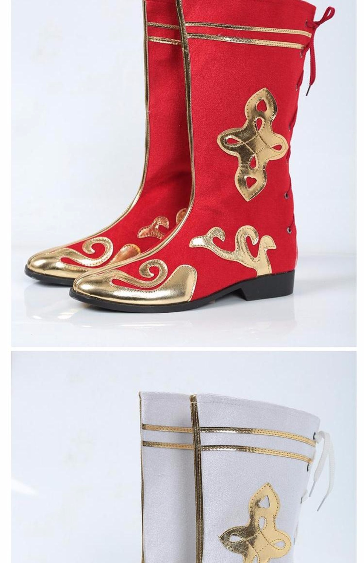 Minority dance boots Mông Cổ khởi động Tân Cương của nam giới giày khiêu vũ Tây Tạng giày boots handmade boots cao khởi động