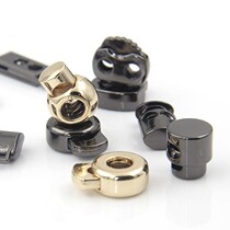 Tighten buckle spring snap lock metal fixing buckle 100 drawstring buckle hat elastic clothes