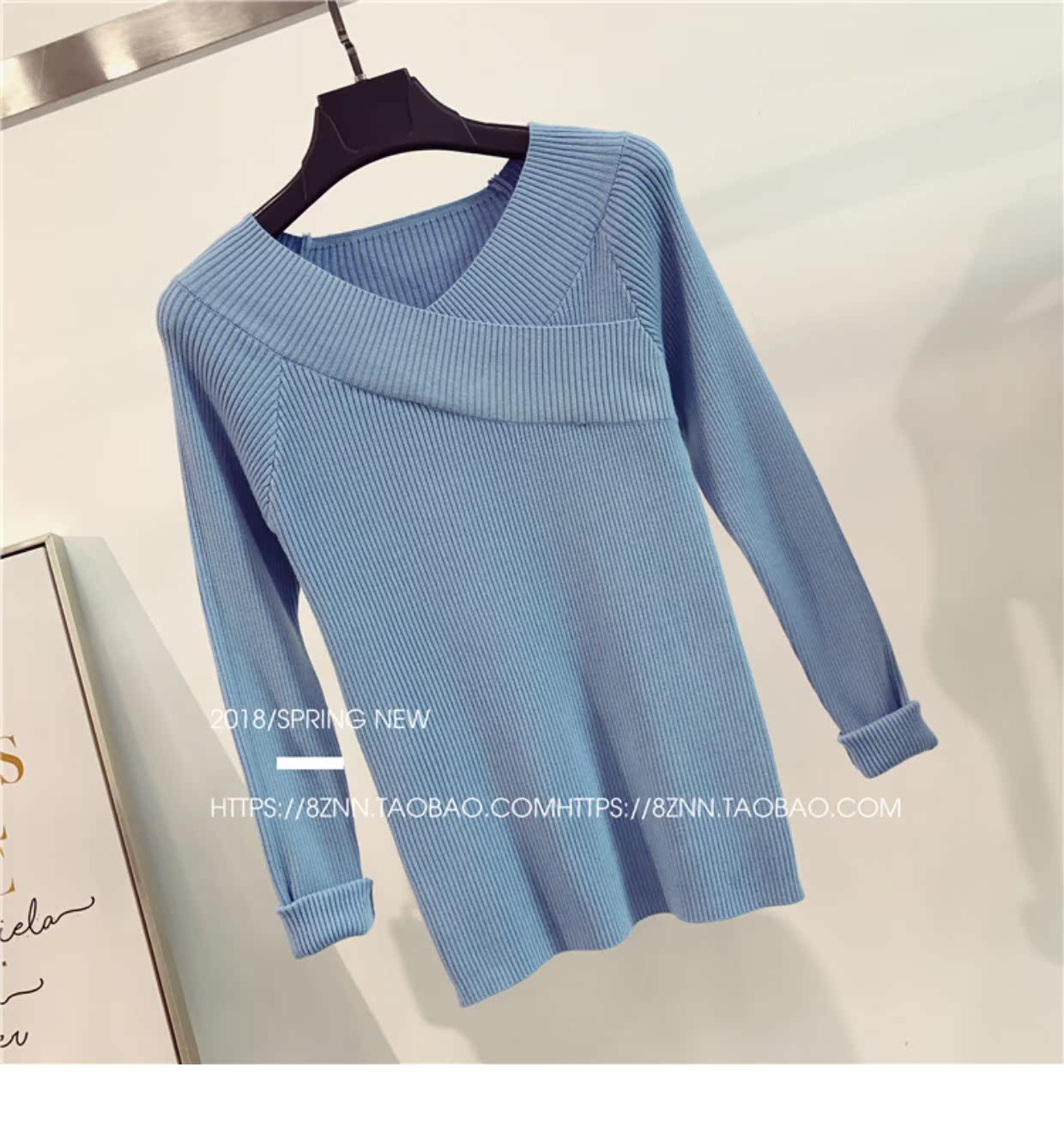 Phiên bản Hàn Quốc của áo len bó sát mùa thu trang trí tay dài cổ chữ V thời trang nữ 2018 mới áo cardigan
