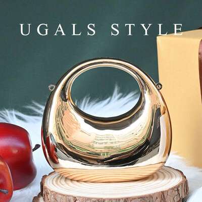 UGALS mini cloud acrylic marble shell banquet key Lipstick loose change hand-held crossbody small bag