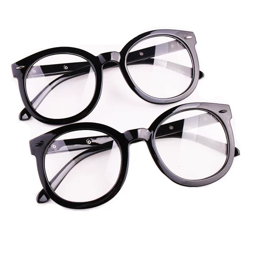 迪亚龙 Suyan Black Frame Glasses Женская корейская версия GM с плоским световым зеркалом.