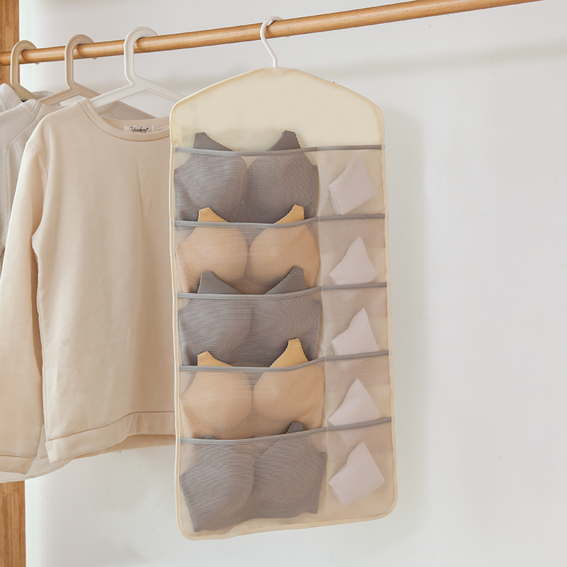 Cloth Art Underwear Cashier Bag Hung Bag Wall Hanging Bra Socks Storage Bag Wardrobe Dorm Suspended Cashier Bag