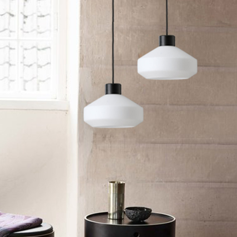 Danish design modern minimalist dining room glass chandelier Nordic bedside kitchen study Japanese-style chandelier