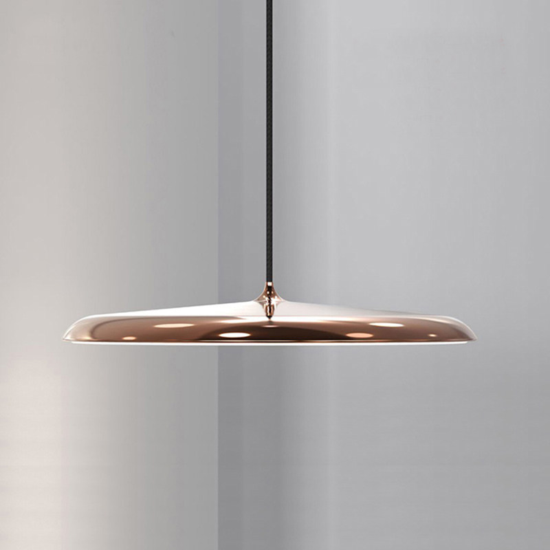 Danish Nordic minimalist led modern macaron flying saucer lamp study island studio living room dining room chandelier