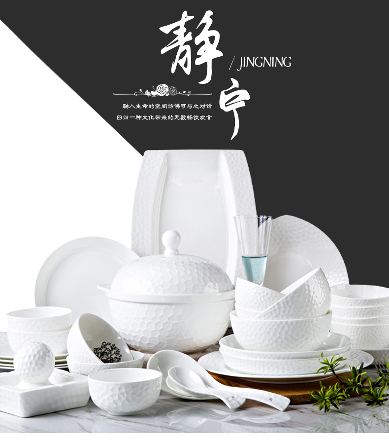 Orange leaf ipads porcelain tableware under the glaze color dishes suit Chinese dish combination JingNing home European jingdezhen ceramics