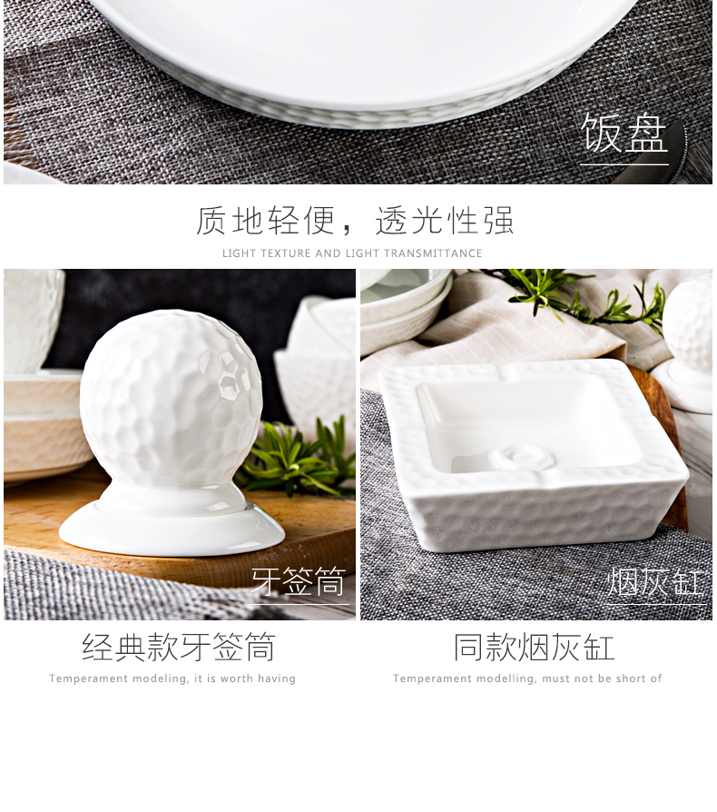 Orange leaf ipads porcelain tableware under the glaze color dishes suit Chinese dish combination JingNing home European jingdezhen ceramics