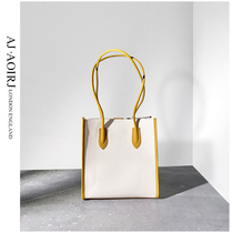 (AJ AOIRJ UK) niche design tote bag fashion commuter contrast shoulder bag 2022 new womens bag