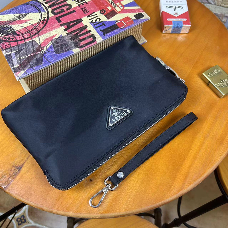 Summer New Style European and American Men's Business Combination Lock Clutch Bag Waterproof Oxford Cloth Large Capacity Casual Clutch Wallet